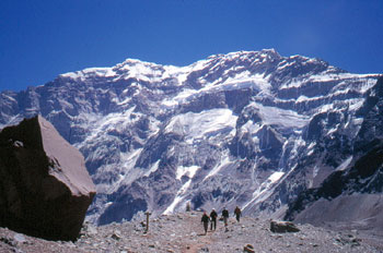 Die Südwand des Aconcagua