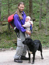 der Schofhirt mit Hund und Kind