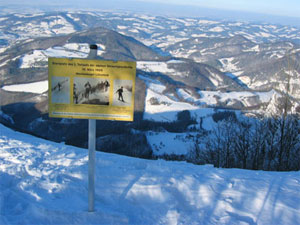 Der Startplatz des ersten alpinen Skirennens